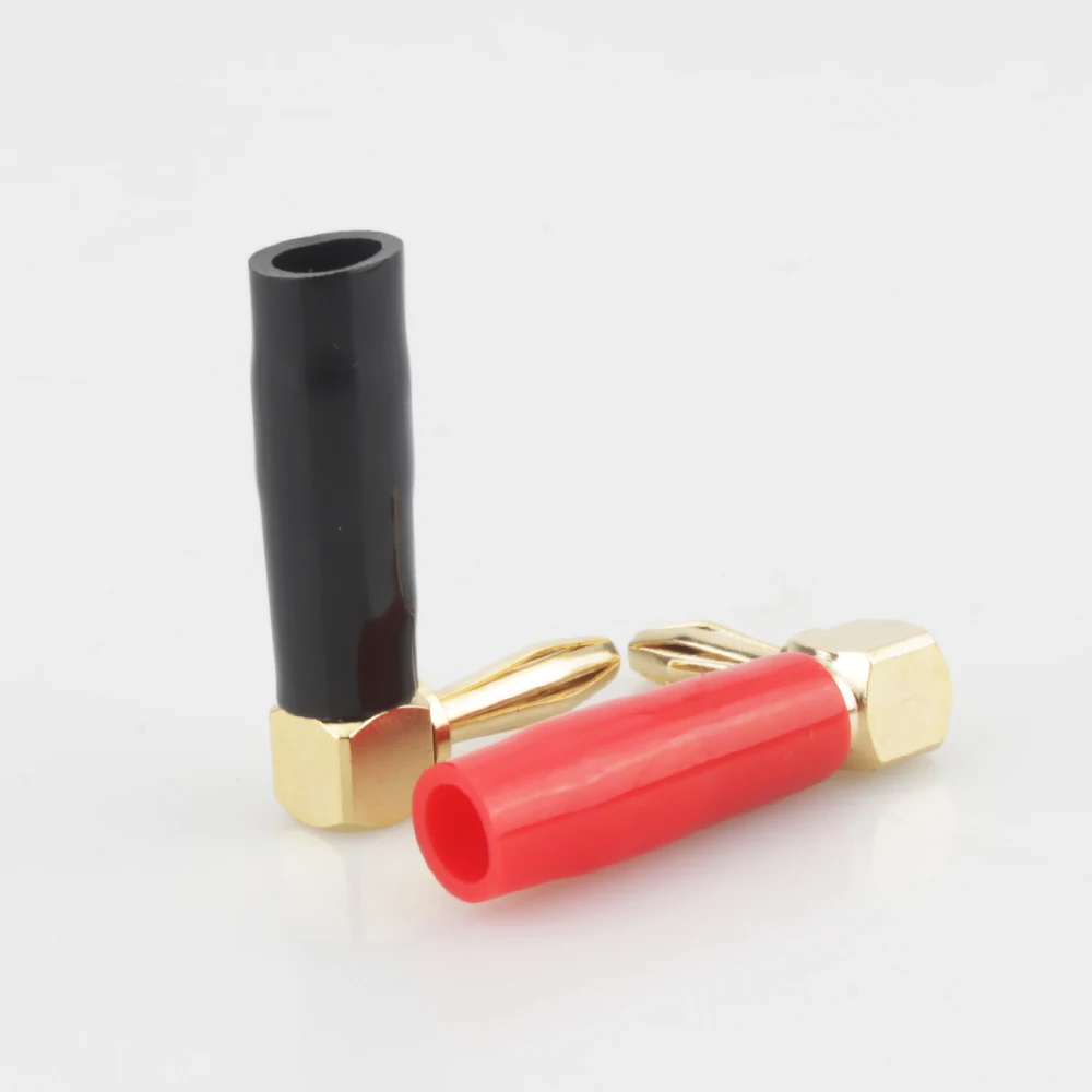 Штекер медный, 4 мм, 8 шт., винтовой кабельный разъем