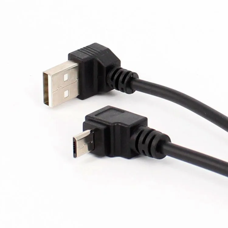 90 Độ Lên Xuống Trái Phải Góc Cạnh Micro USB Đực Sang USB 2.0 Nam Dữ Liệu Kết Nối Sạc Cáp Ngắn Cho android Điện Thoại Máy Tính Bảng