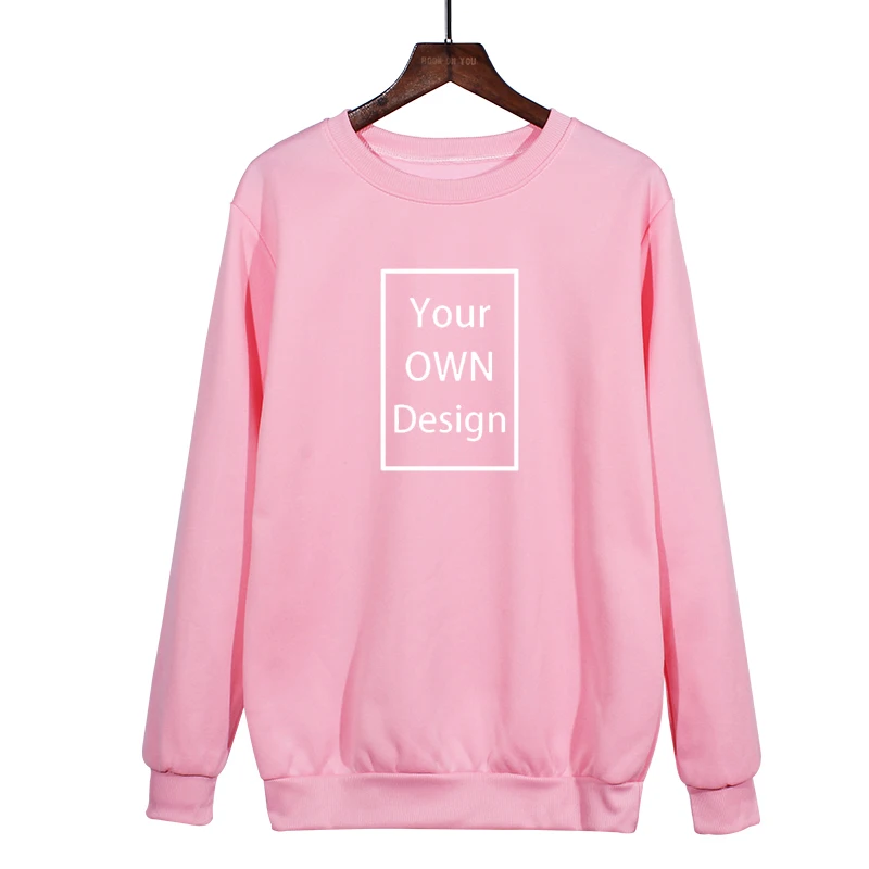 

Your OWN Design Brand Logo/Picture Custom Men Women DIY Hoodie Sweatshirts Casual Hoody Clothing 14 Color Loose Fashion New 2021