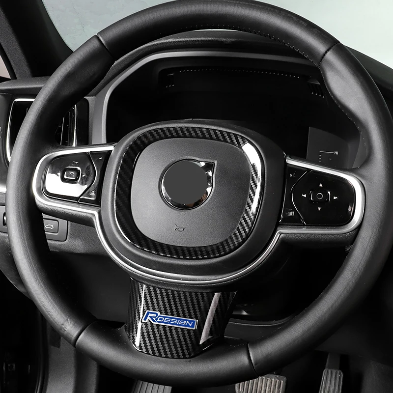 For Volvo XC60 XC90 V90 S90 2018 2019 2020 2021 2022 2023 Car Steering Wheel Trim Sequin Cover Sticker ABS Plastics Accessories