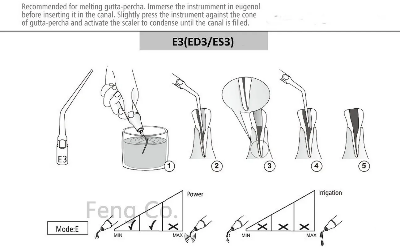 ED3 Dental Ultrasonic Scaler Tips Scaling  Endo Perio Fit SATELEC NSK DTE GNATUS HU-FREIDY Handpiece Dentist Teeth Whitening