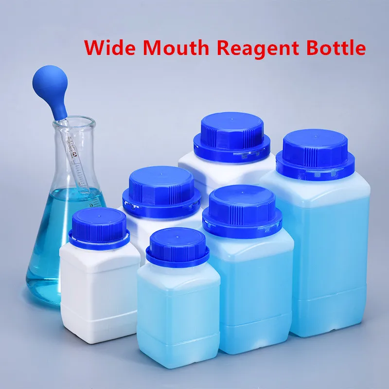 Empty Wide Mouth bottle with inner and outer lid Leakproof Storage container Food Grade HDPE bottle 250ML 500ML 1000ML