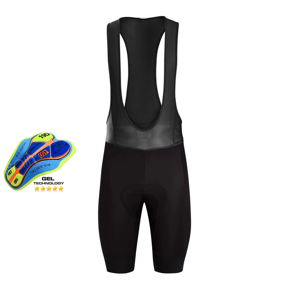 Raudax Radfahren Trägerhose 2025, Herren Sport Team MTB Radfahren Schwarz Trägerhose Damen Fahrrad Reitshorts Sport Laufshorts