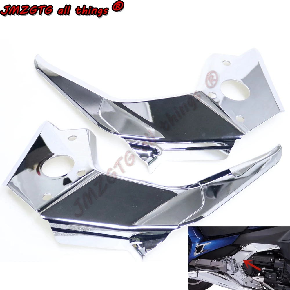 

Motorcycle Decorative Covers on Both Sides of the Frame For Honda Gold Wing GL1800 2018-2022 ABS Plastic Chrome