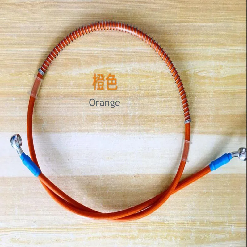 80-190cm Motorcycle AVT Flexible Brake Oil Hose Sliver 8/10mm Fitting Pipe Line