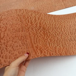 Natural Pommele Sapele Wood Veneer about 0.25-0.5mm Thick Fleece Backing for DIY Furniture Woodworking Home Decor