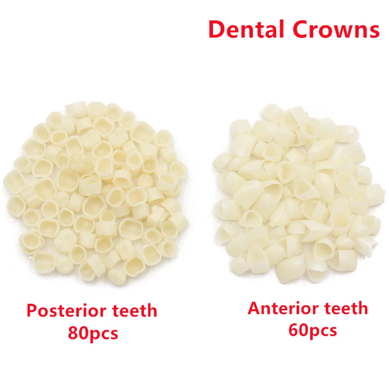 Couronne dentaire temporaire en résine de porcelaine, blanchiment des dents, molaire antérieure, outils de dentiste de laboratoire