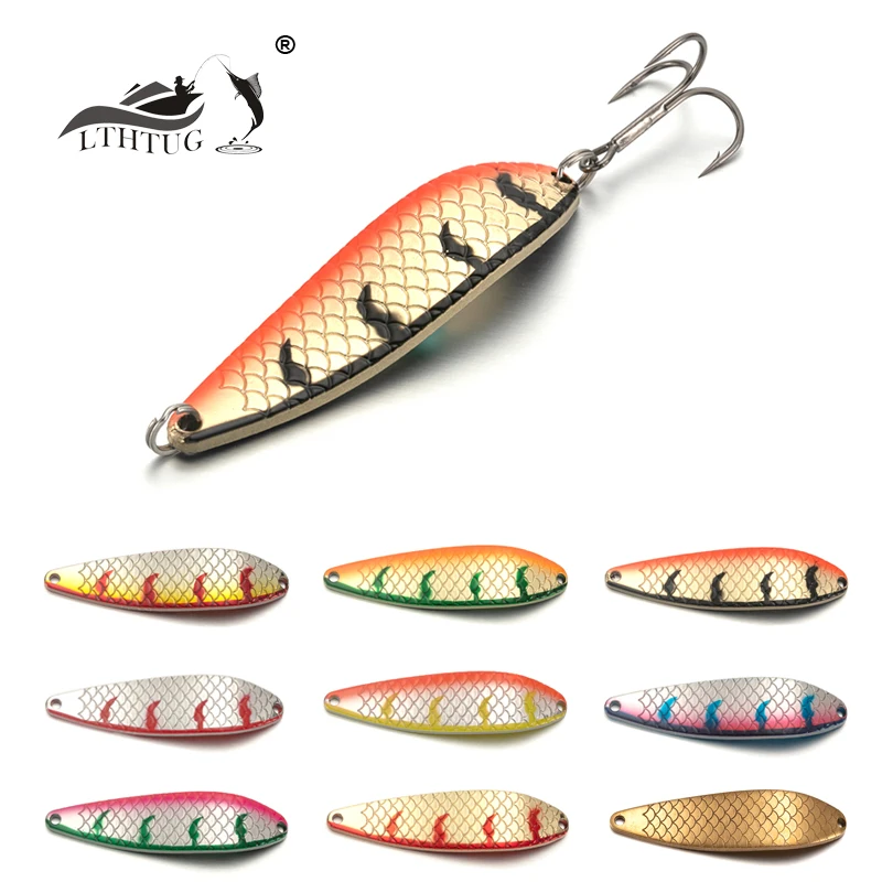 LTHTUG 10G18G Big Spoon Bait BOCH SPESIAL Angelköder Umweltschutz Kupfer Blank Metalllöffel Hecht Lachs Spinner