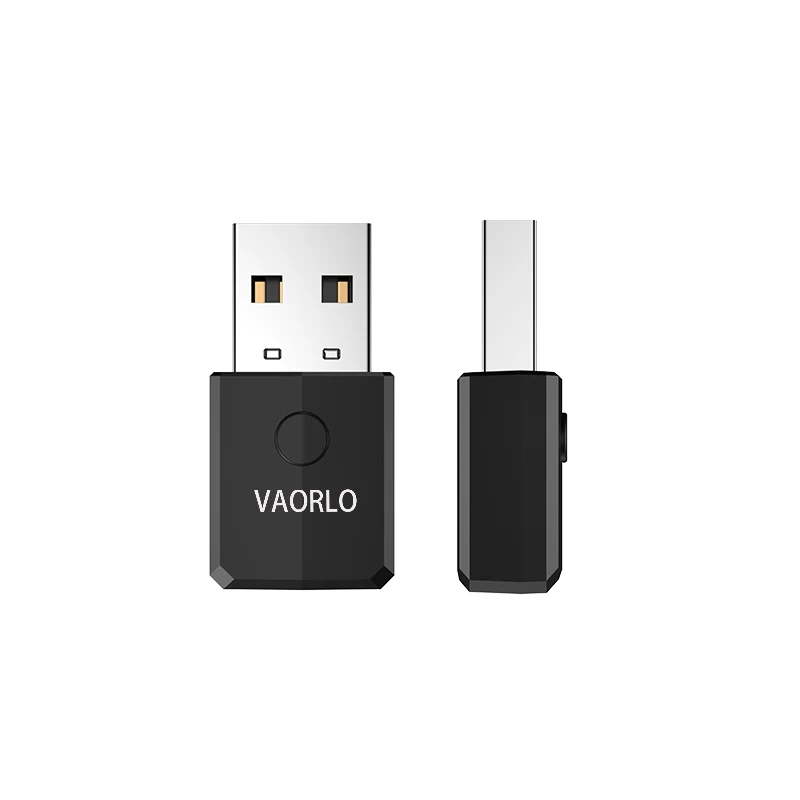 VAORLO-Adaptador de Audio 4 en 1 con Bluetooth 5,0, Dongle inalámbrico, estéreo, música, 3,5 MM, AUX, transmisor y receptor para PC, TV y coche