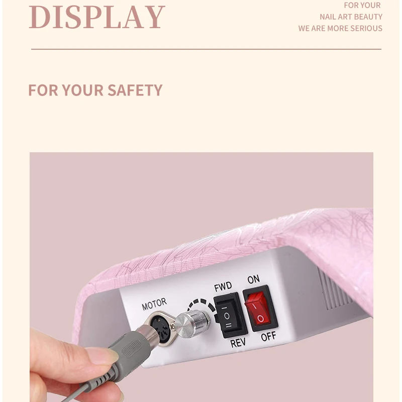 Nagelstofafscheider Machine Nagelmanicure Vijlen Acryl UV Gel Tip Elektrische nagelboor Stofafscheider
