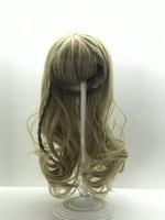 New Golden Curly Hair Wig for 22inch Reborn Dolls, Long Curly Hair for 48-55cm Silicone Reborn Baby Doll Hair Wig