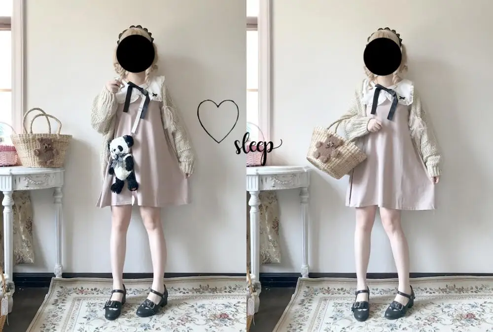 Vestido de lolita Estilo vintage para chica, prenda de cintura alta, estilo victoriano, kawaii, gótico, lolita op loli