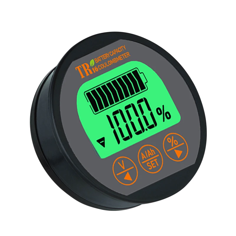 Imagem -03 - Digital Lcd Indicador de Capacidade da Bateria à Prova Impermeável Água Tester Monitor de Tensão da Motocicleta do Carro Voltímetro Tr16h dc 8120v 50a 100a 350a