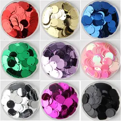 Pailetten 20 millimetri Flat Round Paillettes PVC Flat Round Paillettes Sciolto Paillettes Mestiere di Cucito FAI DA TE Pendente di Cerimonia Nuziale Sequenza per Crafts10g