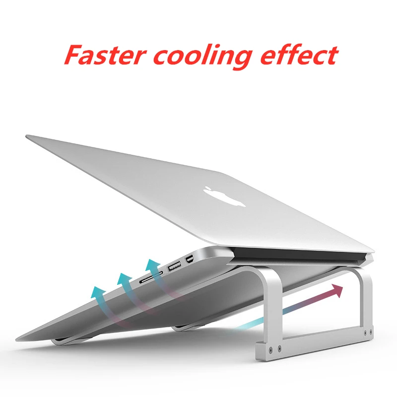 Notebook Stand Anti-slip Cooling Stand Aluminum Alloy Foldable Adjustable Computer Bracket Macbook Desktop Increased Radiator