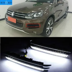 LED Daytime running Lights fog lights for Volkswagen Touareg 2011 2012 2013 2014 2015 DRL LED Car Lamp External Auto Lights