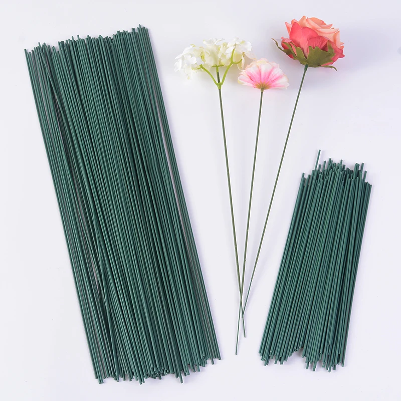 Künstliche Blumen Stab Stiel Zweige Eisendraht für zu Hause Hochzeit Dekoration Vase Blume Stick Pflanze Handwerk Bouquet Dekor Zubehör – Detail 11
