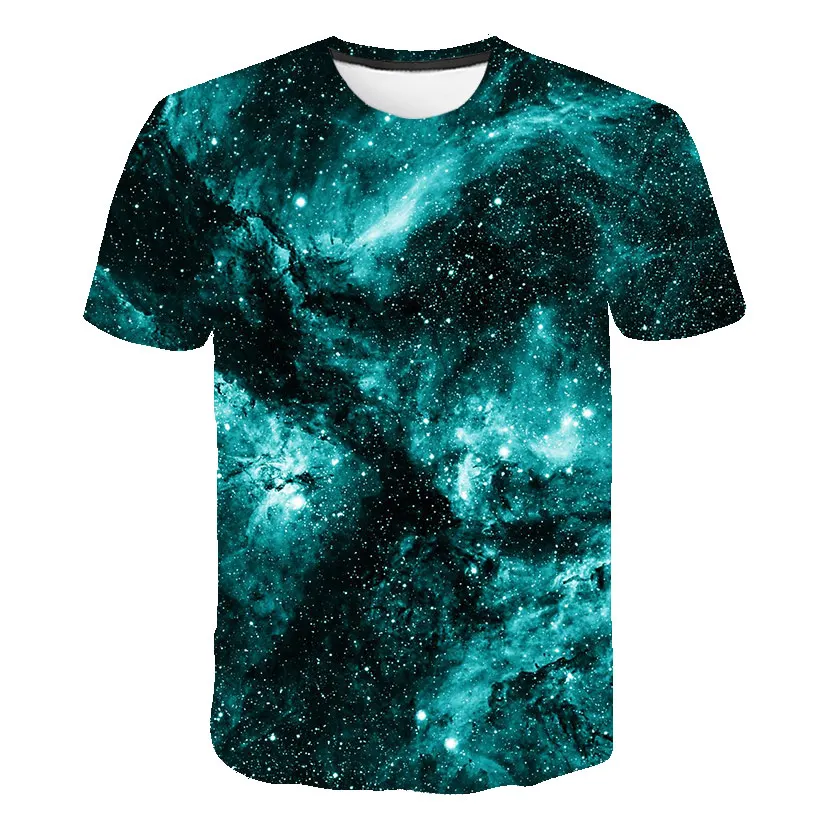 Vast Universe Galaxy graphic t shirts Summer fashion men's t-shirts With 3D Print Trend Handsome Casual O-Neck Hip Hop T-shirt