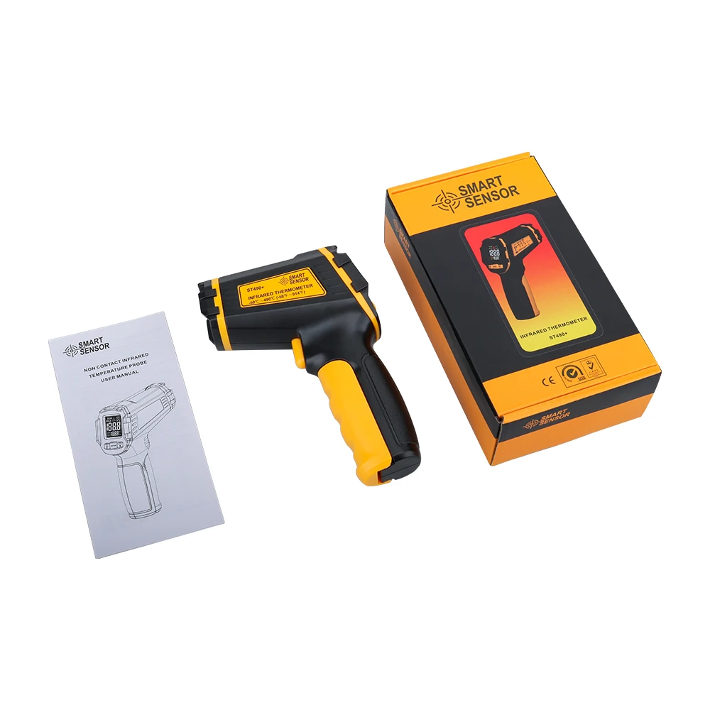 Digital Infrared Thermometer Non-Contact Laser Termometer IR LCD Display Temperature Meter Gun Pyrometer Temperature Instruments