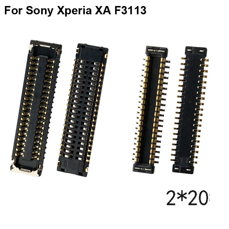 Разъем FPC для Sony Xperia XA F3113, ЖК-дисплей, гибкий кабель на материнской плате, для Xperia XA1, G3116, G3112, 2 шт.