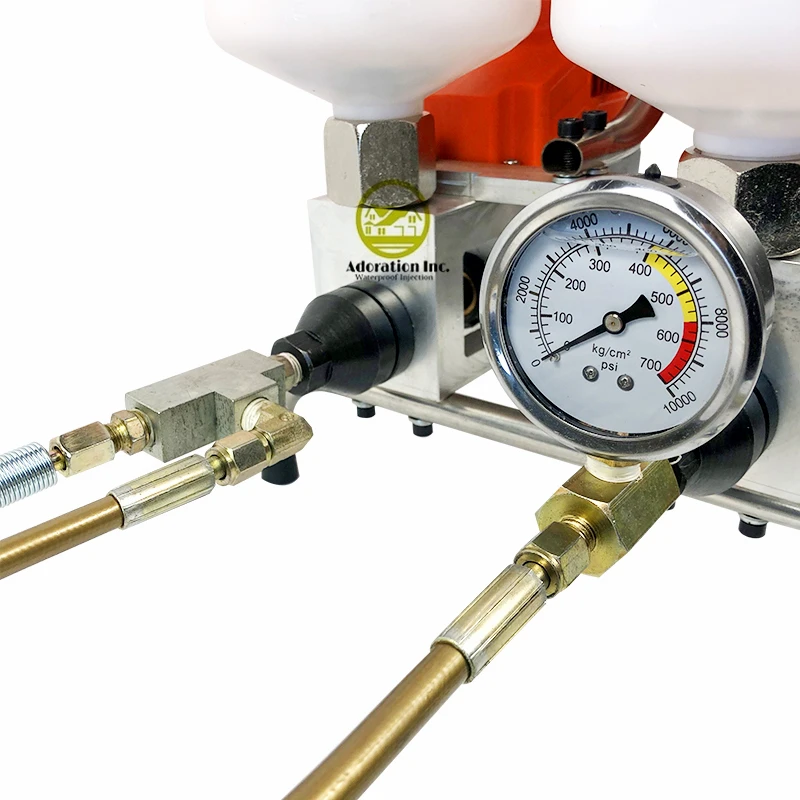 Imagem -05 - Laje Levante Elemento Duplo 2023 Bomba de Injeção de Epóxi Premium Reparo de Rachadura de Espuma de Poliuretano Parada de Água