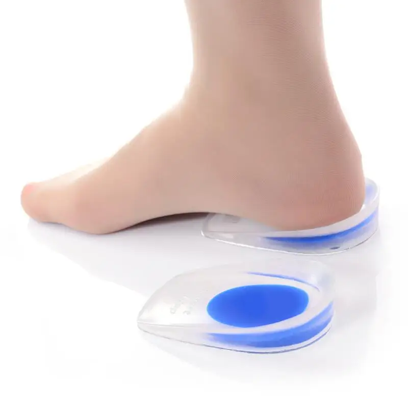 Heel Pad New Popular Useful Gel Silicone Heel Support Pad Cup Plantar Care Shock LX4007