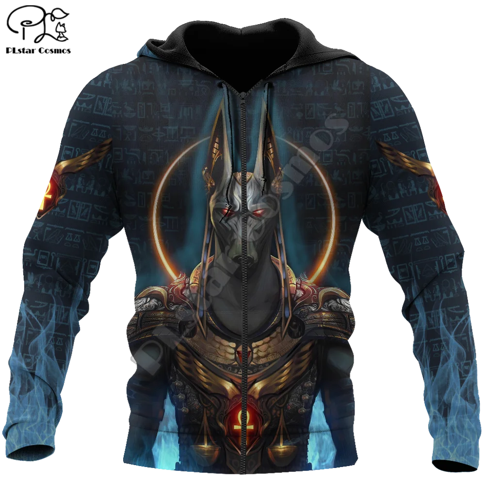 PLstar Cosmos Horus Egyptian Pharaoh Anubis Ancient Egypt Tattoo 3DPrint Men/Women Streetwear Pullover Casual Funny Hoodies A-1