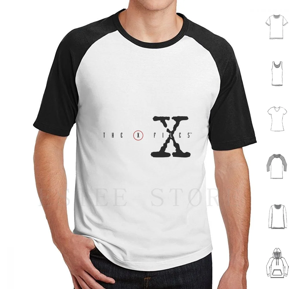 X Files T Shirt DIY Big Size 100% Cotton Mulder Scully Skinner Smoking Man Smoking Fbi Fox Tv