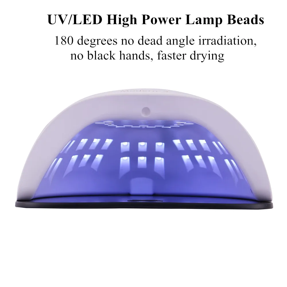 UV LED-lamp voor nagels manicure snel uithardende gellak nageldroger 10s/30s/60s/99s timingmodus met LCD-scherm nail art tools