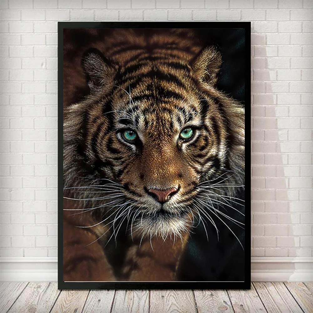 Black And White Animals Canvas Art Posters and Prints Lion Head Paintings on the Wall Nordic Art Animal Pictures Home Decoration