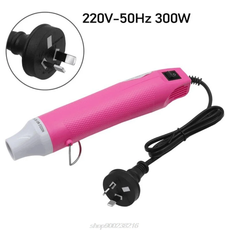 Mini Heat Gun Mini Handheld Hot Air Gun for DIY Embossing Shrink Wrapping Drying Paint 300W Electrical Heat JE21 21 Dropship