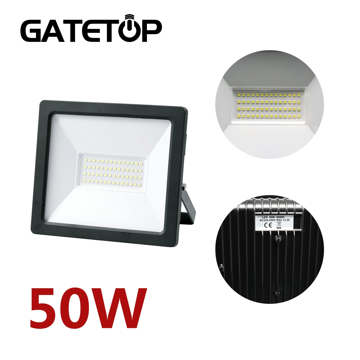 Led Floodlight 50w Ip65 Dust Proof Waterproof Outdoor Led Light 220-240v High Lumen For Garden Courtyard Street