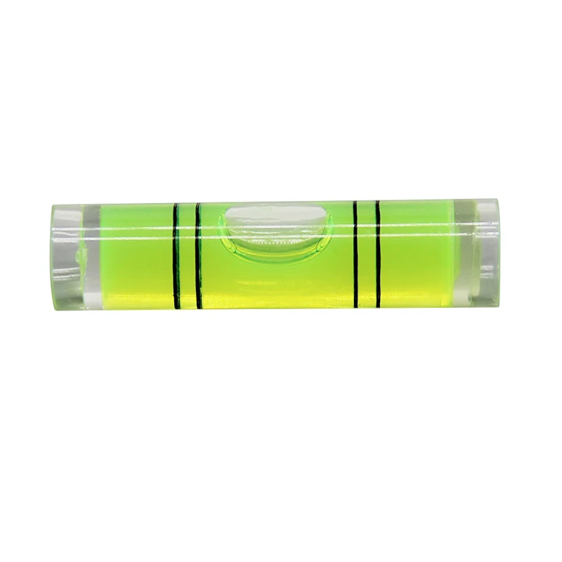 (100 pieces/batch) 9.5 * 40 mm plastic bubble level cylindrical water level meter photo frame level