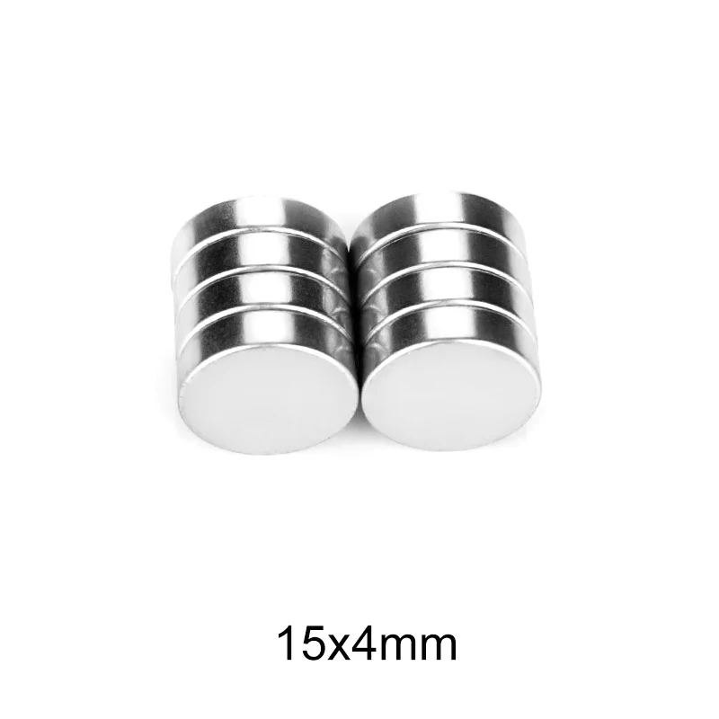 5/10/20/30/50pcs 15x4 mm Strong Cylinder Rare Earth Magnet 15mmx4mm Round Neodymium Magnets 15x4mm Mini Small Magnet 15*4