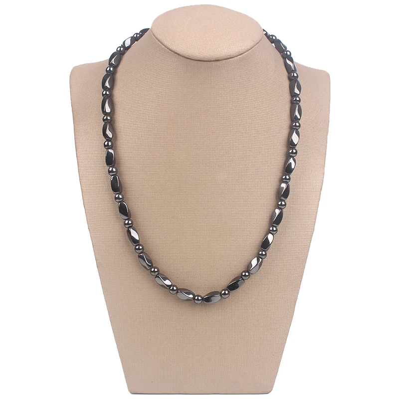 Hot Sale Fashion Magnetic Therapy Hematite Beads Necklace Health Gift for Men and Women MN1000