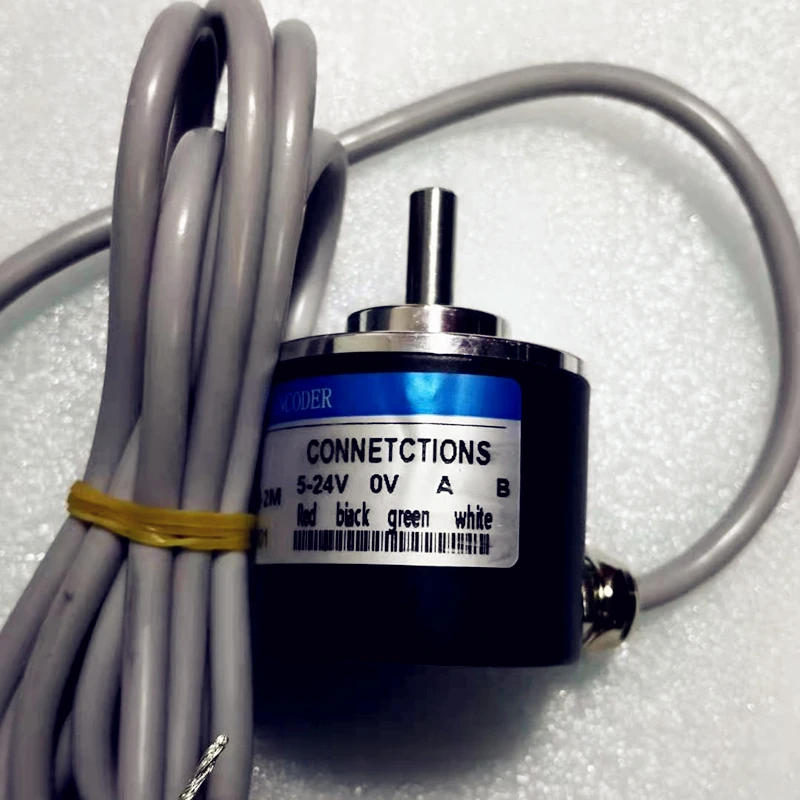 diymore Encoder 600 P/R Photoelectric Incremental Rotary 5-24V AB Two Phases 6mm Shaft