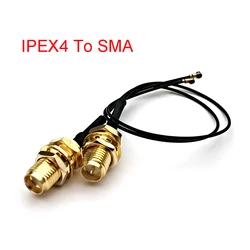 IPEX Cable UFL/u.FL/IPX/IPEX IPEX-4 MHF4 Female To SMA Female WIFI Antenna RF Cable RG0.81mm Pigtail Extension