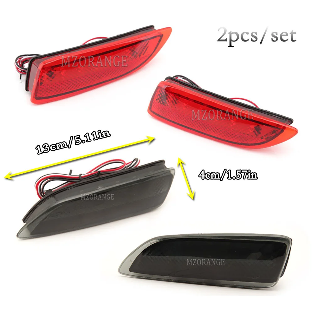 Pair LED Rear Bumper Reflector Light For Toyota Corolla 2011 2012 For Lexus CT200h Red Lens Parking Warning Lamp Car Accessories