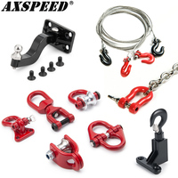 1/10 Scale Metal Tow Hook D-ring Winch Anchor Shackle Trailer Chain Tools for RC Model Car Axial SCX10 D90 Trx4 Trx6