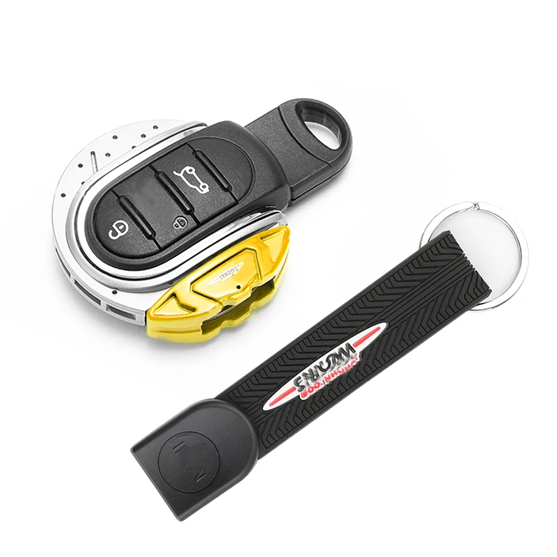Gtinthebox Schlüsselhülle JCW Bremsscheiben-Form 3/4-Tasten-Schlüsselanhänger-Gehäuse mit Schlüsselring und Gürtelhalterung für MINI Cooper F55 F56 F57 F60 – Detail 12