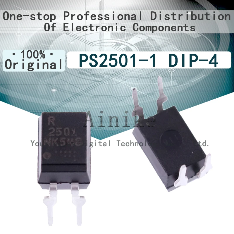 10/Pcs New Original PS2501 PS2501-1 DIP-4 Straight plug 4-pin linear optocoupler isolator