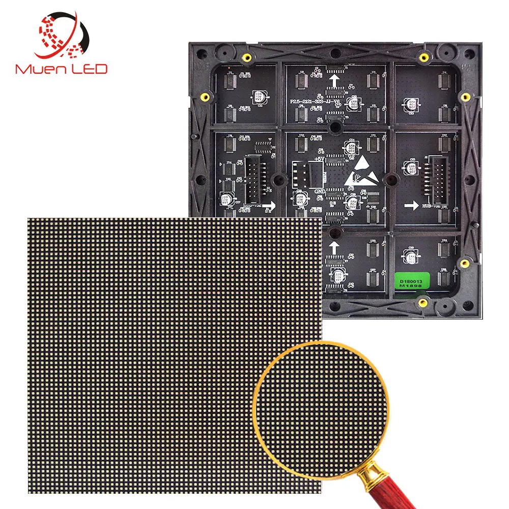 

P2.5 Indoor SMD LED Display Module 1 / 32scan 160x160mm 64x64dots for led screen led wall small piexl