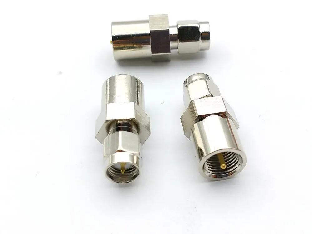 Imagem -04 - Adaptador de Bronze Fme Plugue Macho para Sma Masculino rf Conector Adaptador 50 Peças