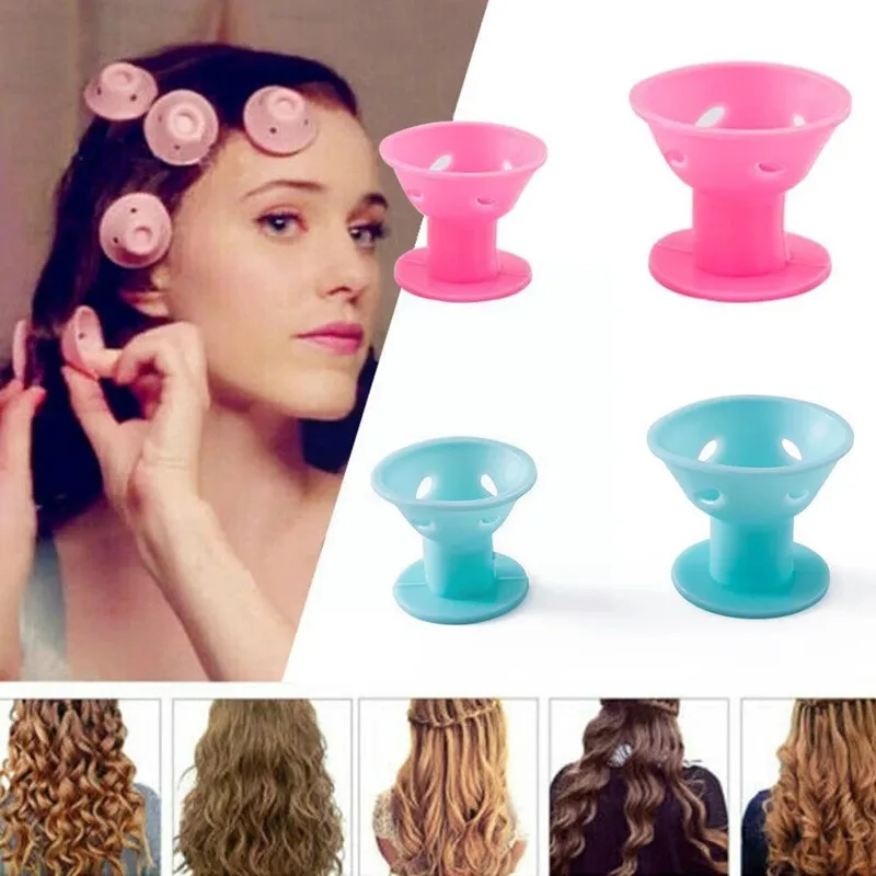 10PC Mushroom Curler Not Hurt Hair For Women Girls Small Bell Curler Household Fashion Convenient Sleep Curler Hair Tools