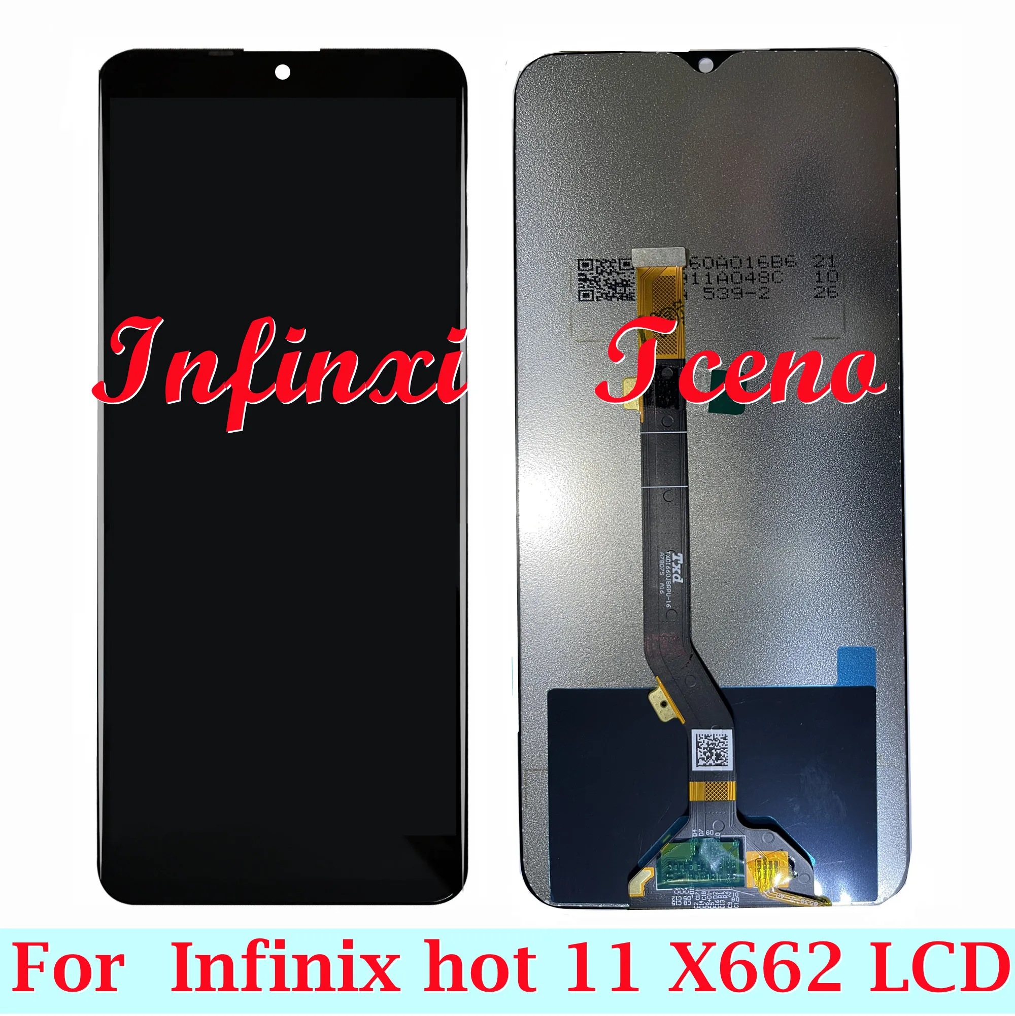 6.82 Tested Display For Infinix Hot 11 X689F LCD Screen Touch Panel Digitizer Sensor Assembly Replacement Hot11 X689F LCDs Parts