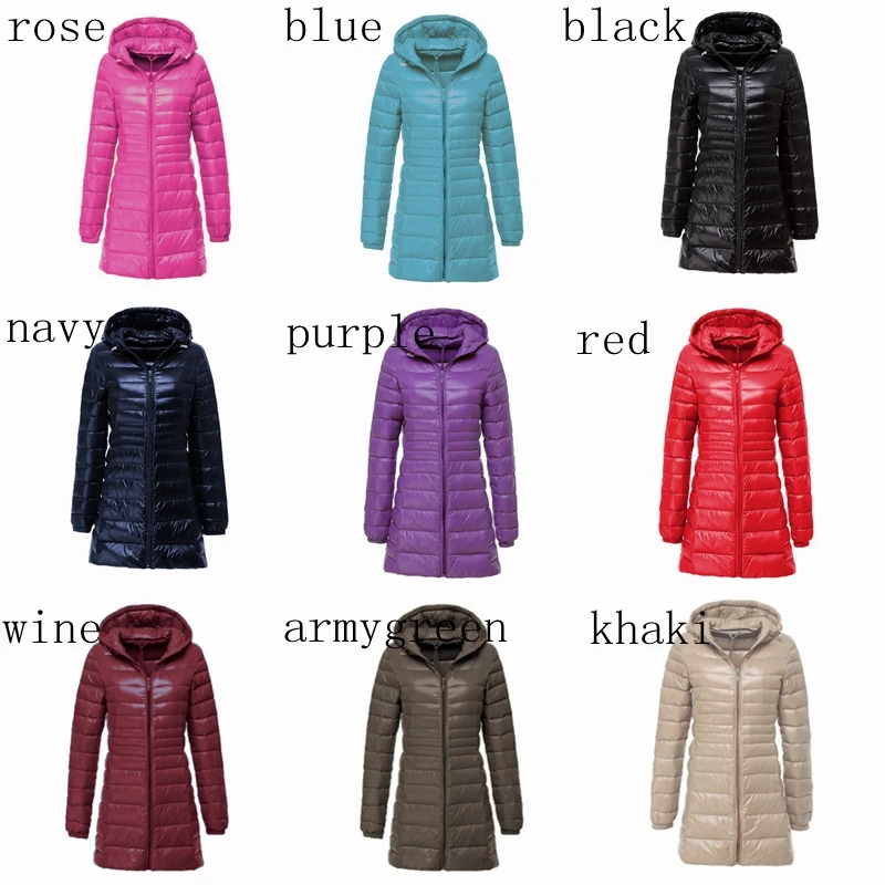 Oversized 7XL 8XL Plus Long Down Jacket Women Winter Ultra Light Down Jacket Women with Hooded Down Coat Female Big Size Coats