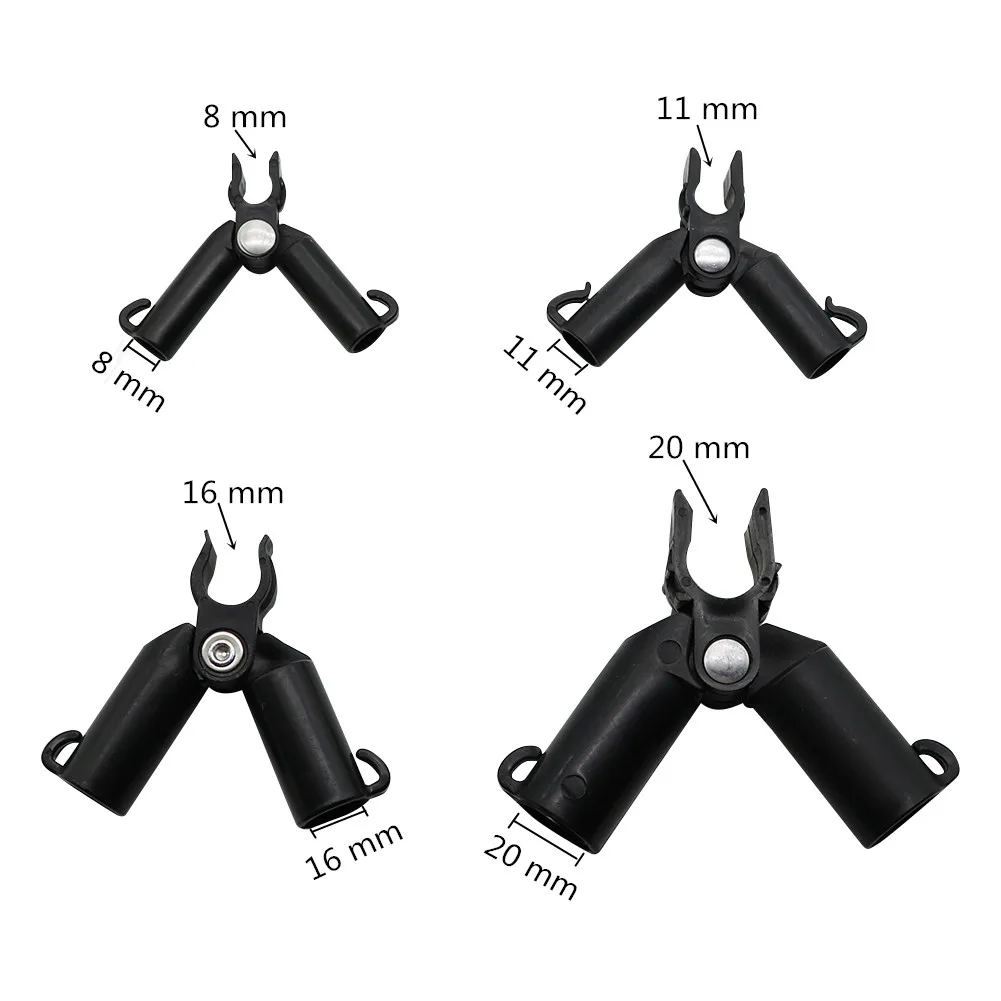 5 Pcs A-type grip Clip Plant Support Rod fixed Socket Adjustable Gardening Pillar Connector Clip Climbing Expandable Fence