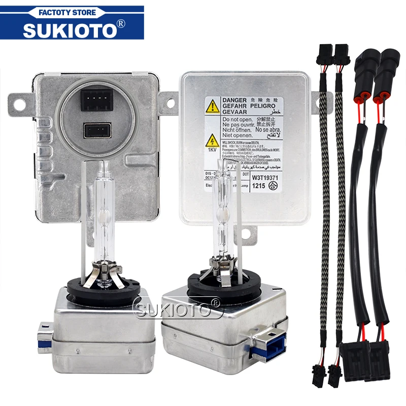 

SUKIOTO BRIGHT D8S 55W Xenon HID Headlight Ballast Kit D8S 6000K 4300K 8000K 12V Car Light Xenon Standard D8S 55W HID KIT Lamp