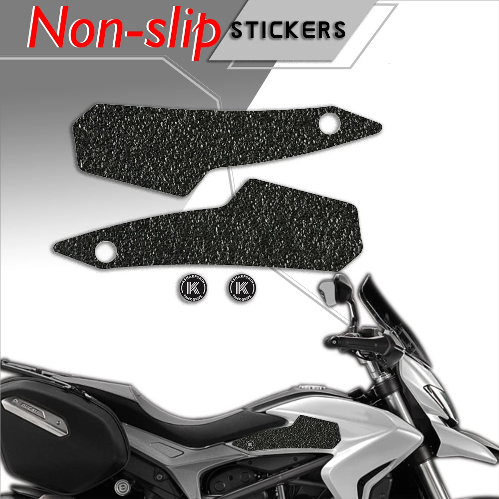 

Motorcycle tank grip fuel tank traction pad side knee grip friction protector sticker for DUCATI 2013-2015 HYPERMOTARD