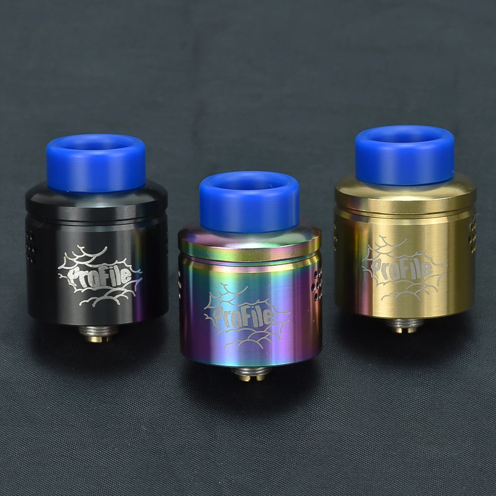 Vape Profile RDA Atomizer 24mm Mesh Coil Electronic Cigarettes Tank with squonk BF PIN for Squonk Mod Mechmod Vaper Smoke.